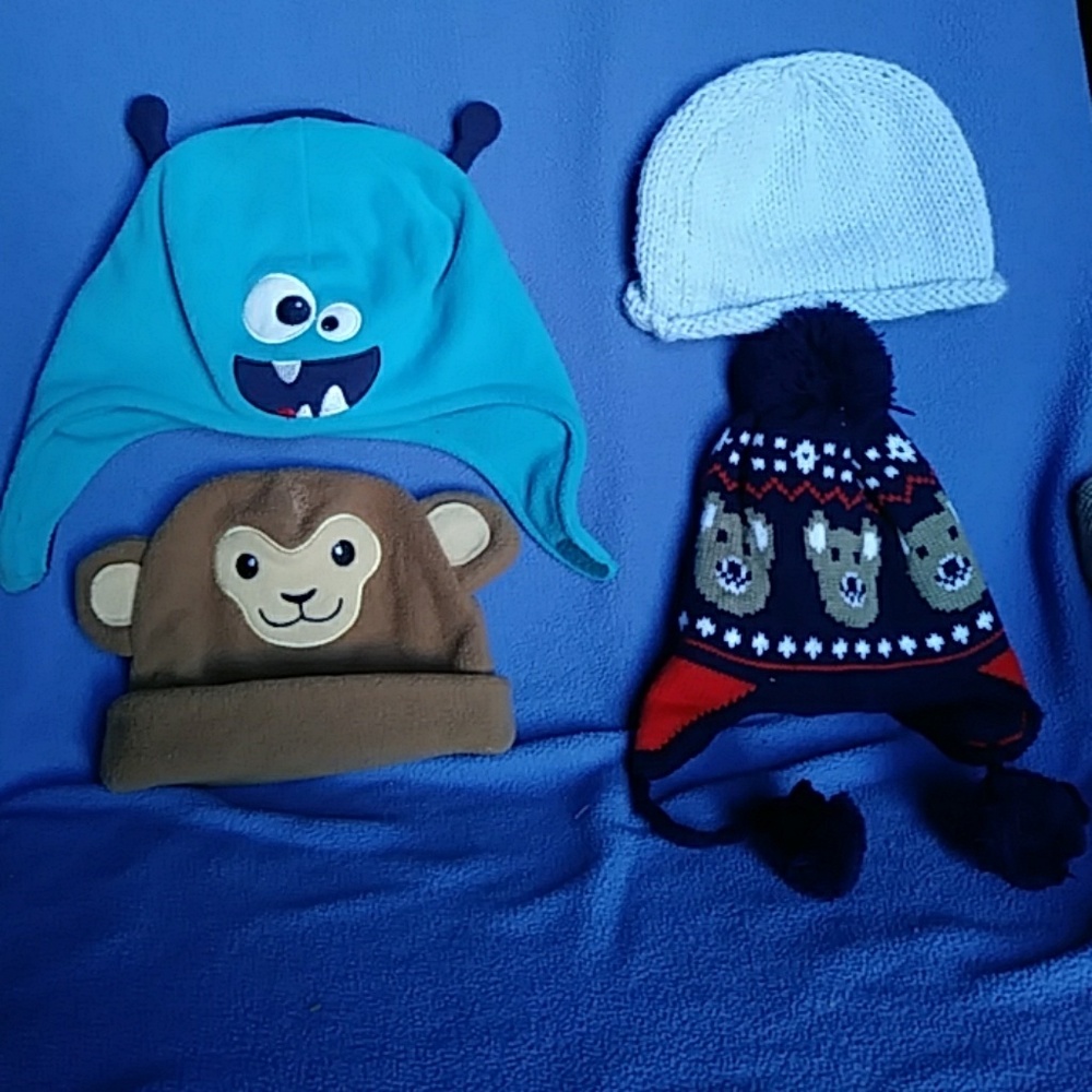 Baby knit beanie bundle 6-18 months